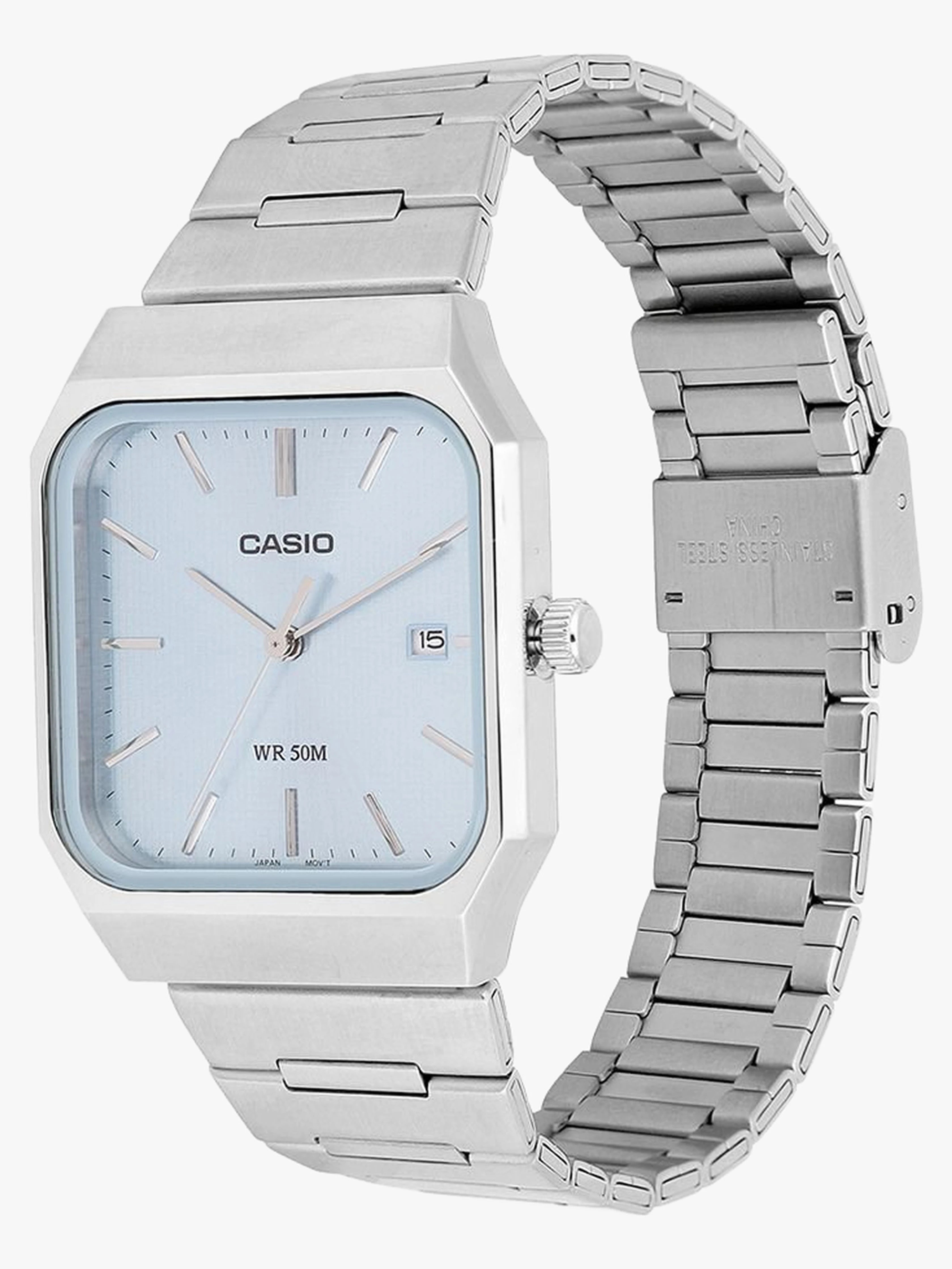Casio Men's Watch Analog Blue Dial with Stainless Steel Band, MTP-B185D-2A2VDF product image