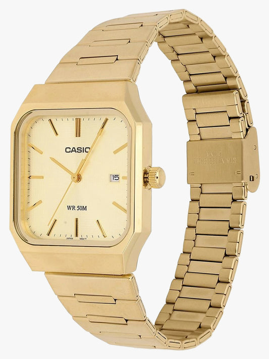Casio Men's Analog Watch, Gold Dial With Gold Stainless Steel Band, MTP-B185G-9AVDF product image