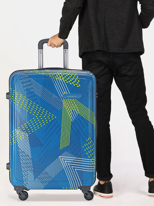 VIP Dual Edge Active 75cm, 4 Wheel Hard Case Trolley, Blue, DUAL EDGE75BLE
