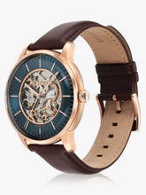 Titan Men's Automatic Watch Analog Green Dial With Brown Leather Strap, 90110WL04