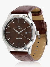 Titan Men's Watch Analog, Brown Dial Brown Leather Strap Watch, 1584SL04