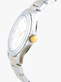 Titan Men's Watch Silver Dial Silver & Gold Stainless Steel Strap Watch, 1698BM01