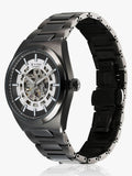 Titan Skeletal Men's Automatic Analog with Gun Dial with Grey Stainless Steel Strap Watch 90221QM02