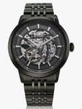 Titan Phoenix Skeletal Men's Automatic Watch Black Dial With Black Tone Stainless Steel Band, 90223NM01