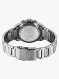 Titan Zero Hour Diver's Series Men's Watch Black Dial with Silver Stainless Steel Band | 100M Water Resistant, 10067KM01