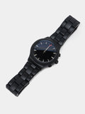 Alfajr Islamic Prayer Men's Analog Watch Black Dial With Black Stainless Steel Band, WB-32BLACK