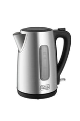 Black+Decker 1.7 liters 2200W Stainless Steel Cordless Kettle, JC455