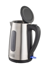 Black+Decker 1.7 liters 2200W Stainless Steel Cordless Kettle, JC455