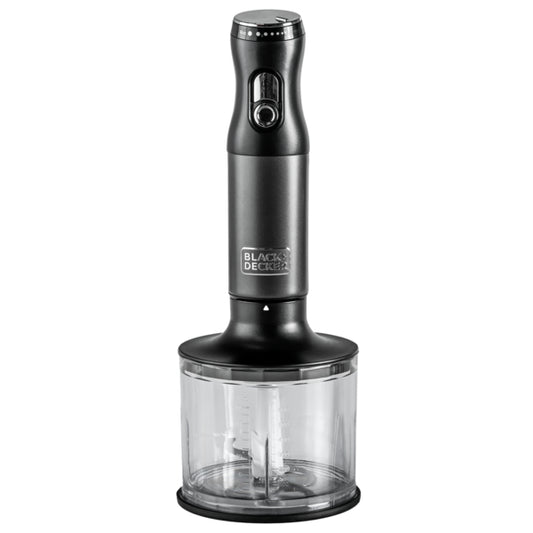 Black+Decker,3 in 1 Stainless Steel Hand Blender, chopper and Whisk,600W,SSHB625 Blender BL-SSHB625