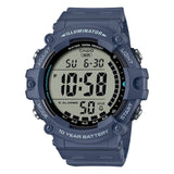 Casio Men's watch Digital, Black Dial Blue Resin Strap, AE-1500WH-2AVDF