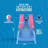 Skybags Squad 08 Backpack Teal, SQUAD08TL