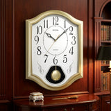 Rhythm Value Added Musical Wall Clock | Westminster Chime & Striking, Pendulum | Gold, CMJ494BR18