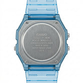 Casio Unisex Watch Vintage Collection Digital, Blue Dial Blue Resin Strap, F-91WS-2DF