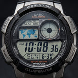 Casio Men's Watch Sport Collection Digital, Black Dial Black Silicone Strap, AE-1000W-1BVDF