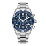 Quantum Men's Chronograph Watch Dark Blue Dial Metal Band, PWG1199.390