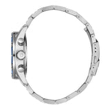 Quantum Men's Chronograph Watch Dark Blue Dial Metal Band, PWG1199.390