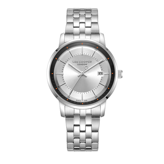 Lee Cooper, Men's, Analog Watch, Silver Dial, with Stainless Steel Band, LE-LC08164.330