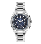 Beverly Hills Polo Club Men's Watch Analog Blue Dial with Silver Stainless Steel Band, BP3212X.390