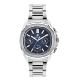 Beverly Hills Polo Club Men's Watch Analog Blue Dial with Silver Stainless Steel Band, BP3212X.390