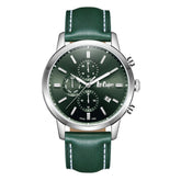 Lee Cooper, Men's, Analog Watch, Green Dial, with Leather Band, LE-LC08085.377