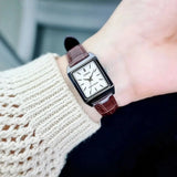 Casio Women's Watch Analog, White Dial Brown Leather Strap, LTP-V007L-7E2UD