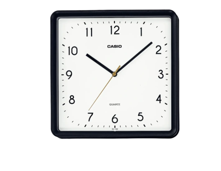 Casio, Wall Clock, Analog White Dial, IQ-152-1DF