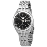 Seiko Men's Mechanical Watch Analog, White Dial with Silver Stainless Band, SNKL23K authentic Seiko watch with original box and warranty papers