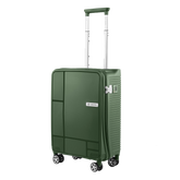 Carlton Globetrotter 55cm 360° 8 Wheel Hard Top Trolley-Green, GLOBETROTTERT55GRN