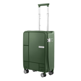Carlton Globetrotter 55cm 360° 8 Wheel Hard Top Trolley-Green, GLOBETROTTERT55GRN