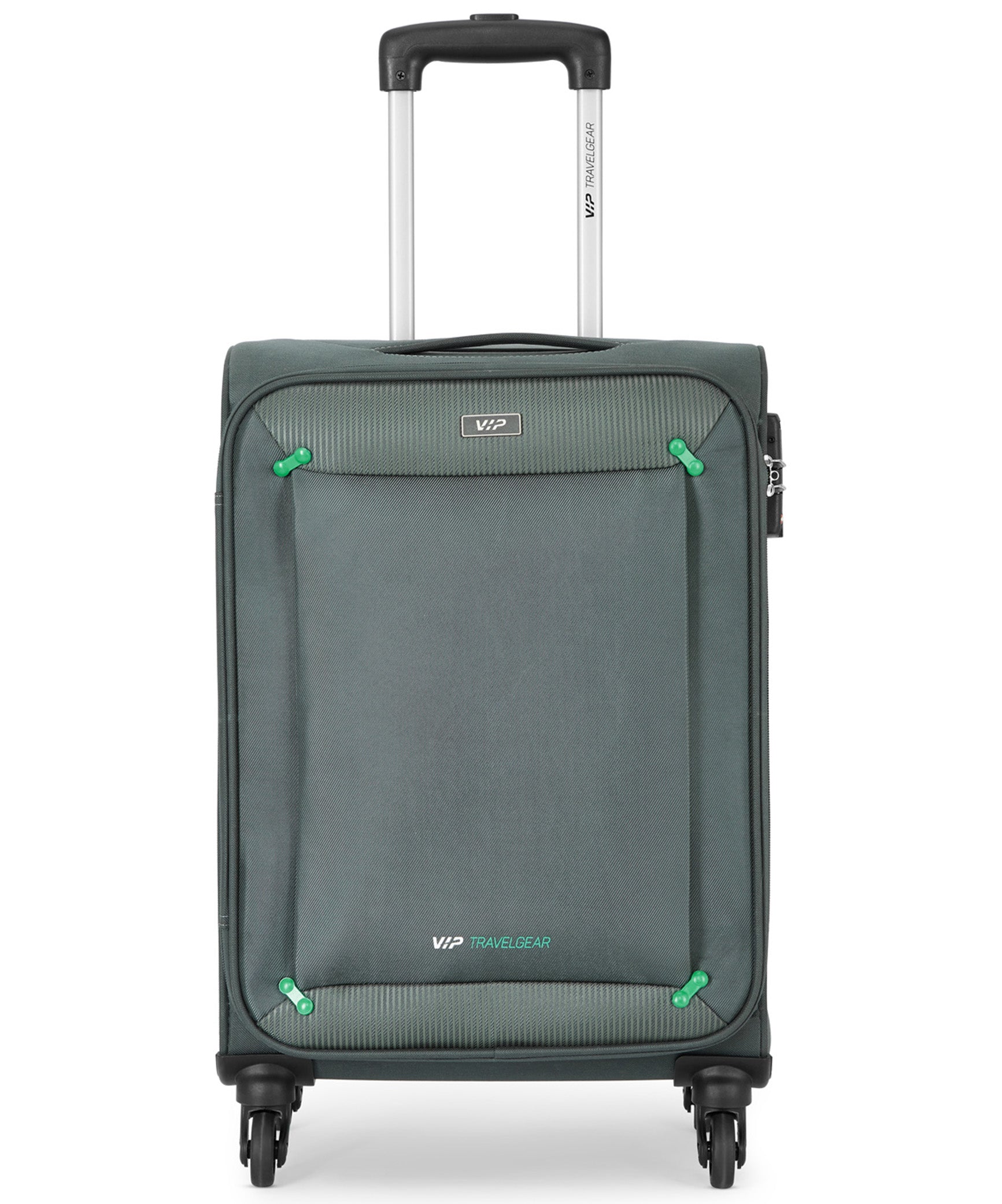 VIP 79cm, 4 Wheel Soft Casing Large Check-In Trolley, Grey, STAPPL79GR VIP Large check-in size travel luggage