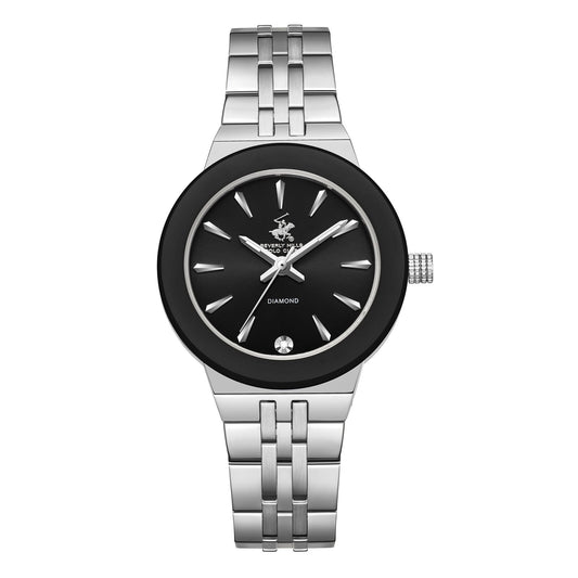 Beverly Hills Polo Club, Men's, Analog Watch, Black Dial, with Stainless Steel Band, BH-BP3689X.350