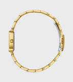 Lee Cooper Women's Analog Watch Purple Dial With Gold Metal Band,LC08226.180