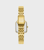 Lee Cooper Women's Analog Watch Purple Dial With Gold Metal Band,LC08226.180