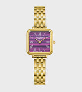 Lee Cooper Women's Analog Watch Purple Dial With Gold Metal Band,LC08226.180 Lee Cooper watch LC08226.180