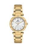 Beverly Hills Polo Club Women's Watch, Analog, White Dial, Gold Stainless Steel Strap, BP3565C.120