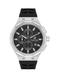 Beverly Hills Polo Club Men's Watch, Analog, Black Dial, Silver Stainless Steel Strap, BP3535X.351