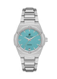 Beverly Hills Polo Club Women's Watch, Analog, Blue Dial, Silver Stainless Steel Strap, BP3561X.300