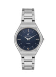 Beverly Hills Polo Club Women's Watch, Analog, Blue Dial, Silver Stainless Steel Strap, BP3560X.390