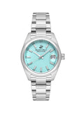 Beverly Hills Polo Club Women's Watch, Analog, Blue Dial, Silver Stainless Steel Strap, BP3597X.300