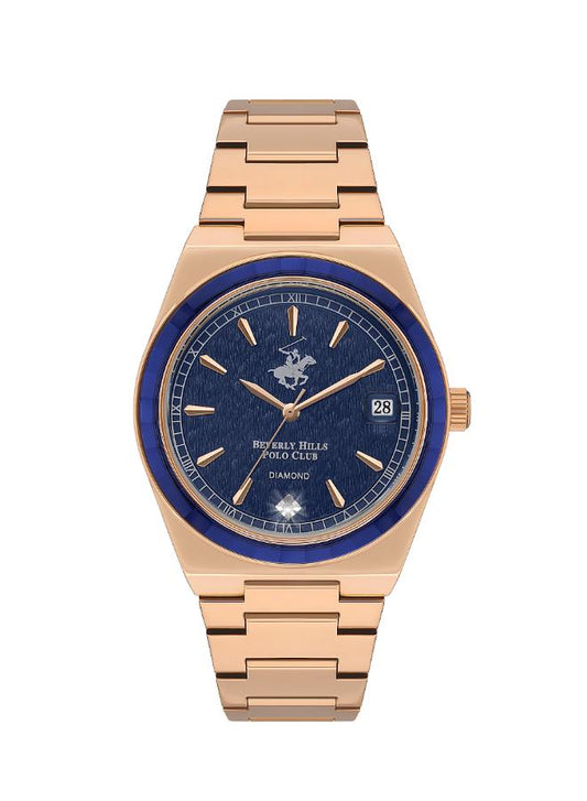 Beverly Hills Polo Club, Men's, Analog Watch, Blue Dial, with Stainless Steel Band, BH-BP3562C.490