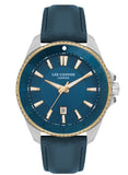 Lee Cooper, Men's, Analog Watch, Blue Dial, with Leather Band, LE-LC07870.277