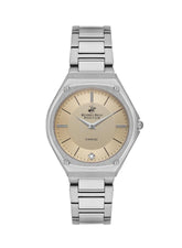 Beverly Hills Polo Club Women's Watch, Analog, Brown Dial, Silver Stainless Steel Strap, BP3560X.370