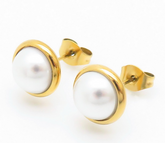 Lee Cooper Women's Earings - Gold/White