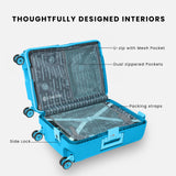 Carlton blue luggage