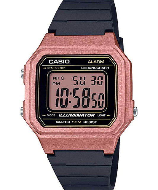 Casio men analog watch, gold dial with comfortable strap, model CS-W-217HM-5AVDF, Bahrain
