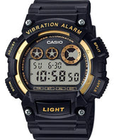 Casio, Men’s Watch Digital, Black Dial Black Resin Band, W-735H-1A2VDF
