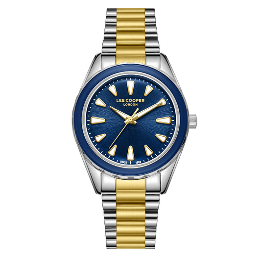 Lee Cooper, Men's, Analog Watch, Blue Dial, with Stainless Steel Band, LE-LC08053.290