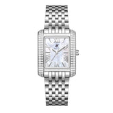 Beverly Hills Polo Club Women's Watch Analog Mother of Pearl Dial with Silver Stainless Steel Band, BP3766C.320