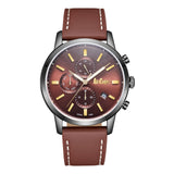 Lee Cooper, Men's, Analog Watch, Brown Dial, with Leather Band, LE-LC08085.044