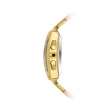 Alfajr Islamic Prayer Men's Digital Watch With Gold Stainless Steel Band, WL-08SG